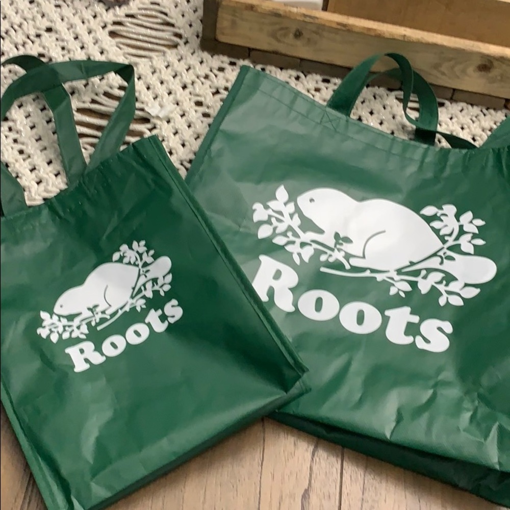 Roots Canada Reusable Green tote bags
